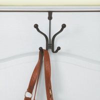 Gancho Doble Sobre Puerta Bronce - Interdesign
