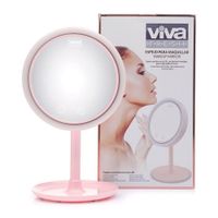 Espejo Giratorio Con Luz Led Y Ventilador - Viva