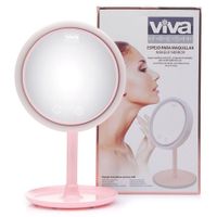 Espejo Giratorio Con Luz Led Y Ventilador - Viva