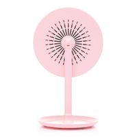 Espejo Giratorio Con Luz Led Y Ventilador - Viva