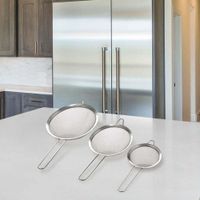 Set De Coladores De Acero Inoxidable 3 Pzas - Nordika
