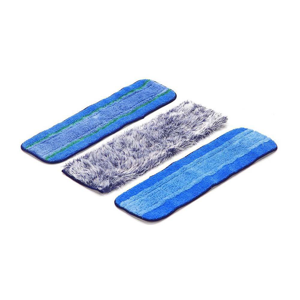 Set de 3 Almohadillas de Microfibra para Trapeador Multiusos