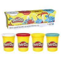 Set de Frascos con Plasticina 4 Pzas Colores Surtidos - Play Doh