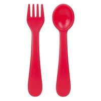 Set De Cubiertos 2 Pack Rojo - Lollaland Llc