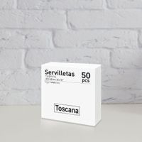 Set 50 Servilletas White - Toscana