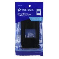 Placa De 1 Módulo Negro - Volteck