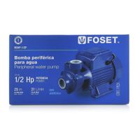 Bomba Periférica Para Agua De 1/2 Hp - Foset