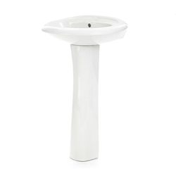 Lavamanos Con Pedestal Casablanca Color Bone - Castel