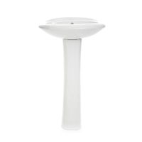 Lavamanos Con Pedestal Casablanca Color Bone - Castel