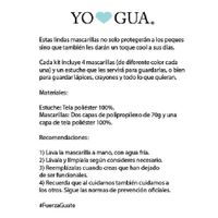 Set Estuche Y 4 Mascarillas Para Niño (4-7 Años) - Yo Amo Gua