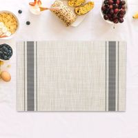 Individual Beige L-Nea Gris 45X30 Cm - Viva
