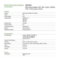 Flipón De 3 Polos 20A 120/240V - Schneider