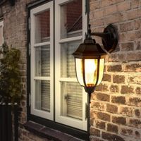 Farol De Pared Para Exterior Color Negro 1 Bomb - Tecnolite