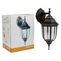 Farol De Pared Para Exterior Color Negro 1 Bomb - Tecnolite