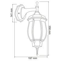 Farol De Pared Para Exterior Color Negro 1 Bomb - Tecnolite