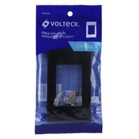 Placa De 3 Módulos Negro - Volteck