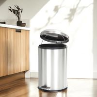 Basurero Cilíndrico de Acero Inoxidable 20 L