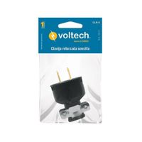 Espiga Tipo A De 125 V Y 15 A Negra - Volteck
