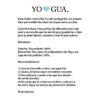 Set Estuche Y 4 Mascarillas Para Niño (8-12 Años) - Yo Amo Gua