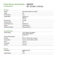 Flipón De 2 Polos 30A 120/240V - Schneider