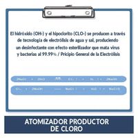 Atomizador Productor De Cloro Desinfect