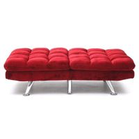 Sofá Cama Color Rojo 107 X 93 X 84 Cm - Z
