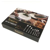 Set Cubiertos 20Pzas Acero Inox 18/0 - Toscana