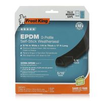 1/4T X 5/16W X 17L EPDM WEATHERSTRIP - FROST KING