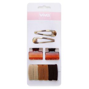 Set 10 Pzs Accesorios Para El Cabello - Viva