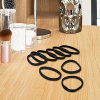 Set 12 Bandas Negro Para Cabello - Viva