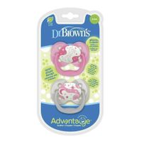 Pacificadores Advantage Glow Dúo Rosa 0M+ - Dr. Browns