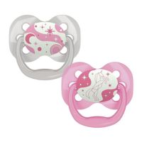 Pacificadores Advantage Glow Dúo Rosa 0M+ - Dr. Browns