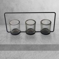 Candelero 3 Velas Con Base - Viva