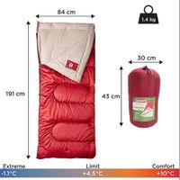 Sleeping Bag Para Invierno Rojo - Coleman