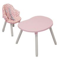Silla Para Comer Bistro 2 En 1 Rosa - Prinsel