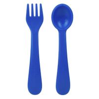 Set De Cubiertos 2 Pack Azul - Lollaland Llc