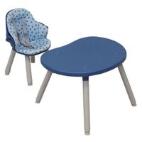 Silla Para Comer Bistro 2 En 1 Azul - Prinsel