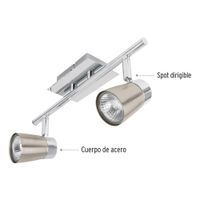 Luminaria De Sobreponer 2 Luces, Linea Bari - Voltech