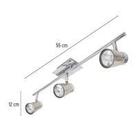 Luminaria De Sobreponer 3 Luces, Linea Bari - Volteck