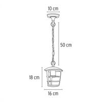 Lámpara Colgante Tipo Farol Diseño Moderno - Volteck