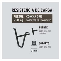 Carretilla 4.5 Ft3 Bastidor Bipartido Pr - Pretul