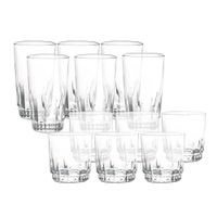 Set De 12 Vasos Prisma - Cristar