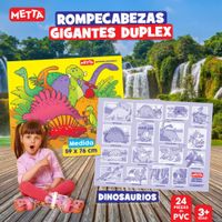 Rompecabezas Dinosaurios Gigante 24 Pzas - Metta