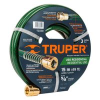 Manguera De 5/8" 3 Capas Terminal De Latón - Truper Varios Tamaños