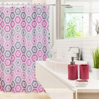Set De Baño Accesorios Más Cortina - Viva Varios Colores