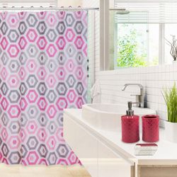 Set De Baño Accesorios Más Cortina - Viva Varios Colores