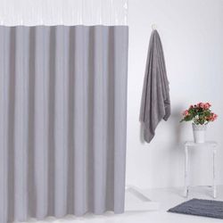 Cortina Para Baño Con Ganchos 175 X 180 Cm - Viva Varios Colores