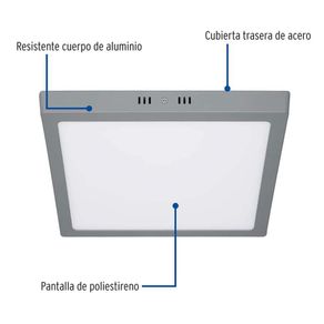 Plafón Led Con Borde - Volteck Varias Potencias