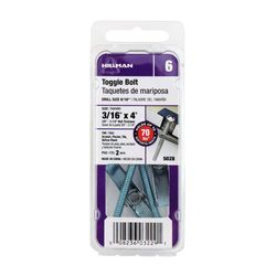 Tornillo Tipo Perno Mariposa 1/4 X 4 Plg Set 2 - Elco