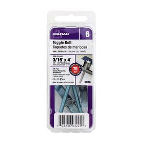 Tornillo Tipo Perno Mariposa 1/4 X 4 Plg Set 2 - Elco